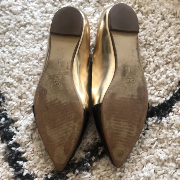 🌸SALE🌸 Black & Gold J.Crew Flats - Picture 7 of 7